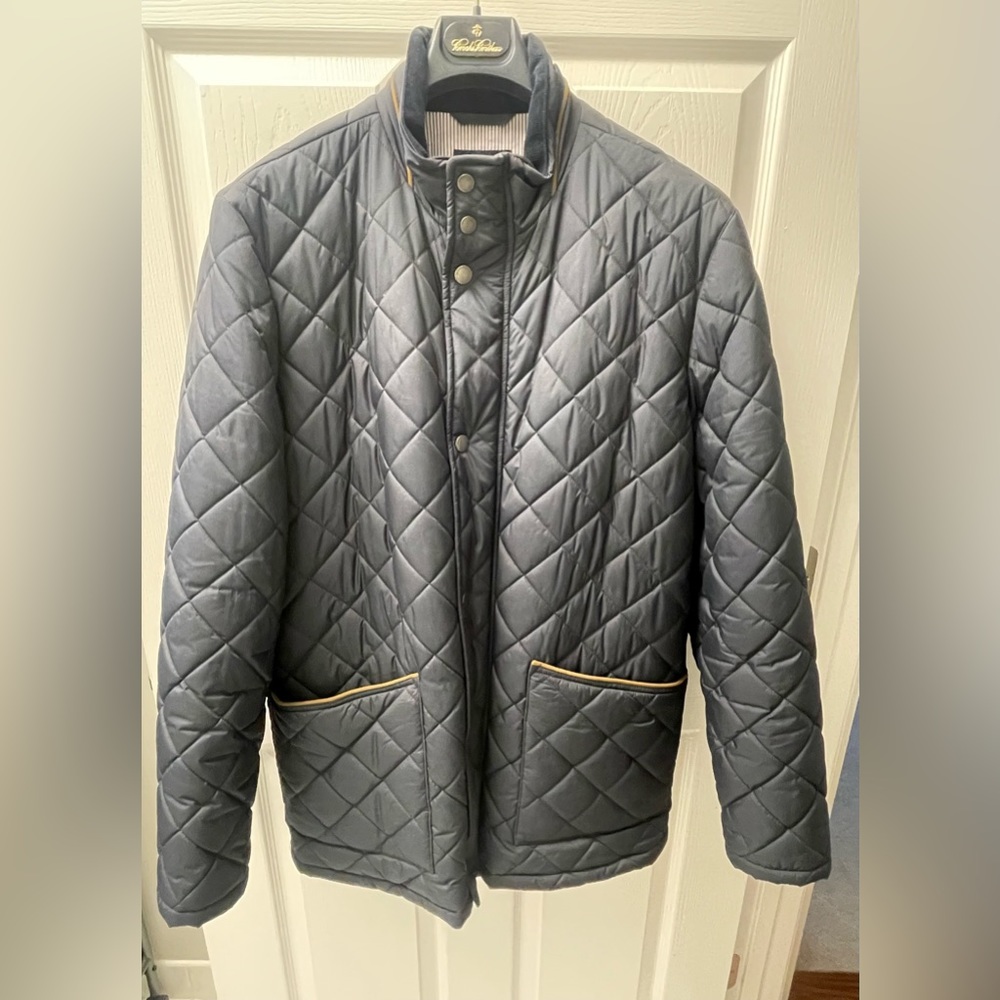 Men’s Brook’s Brothers quilted jacket in Navy- SZ L